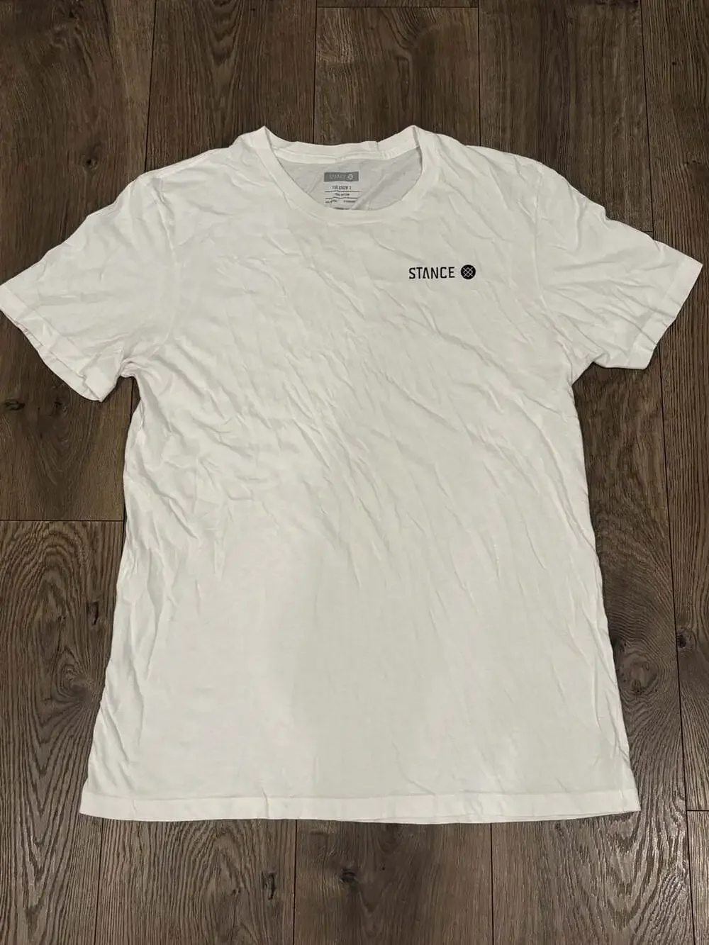 Stance The Crew T Size M White Cotton T-Shirt